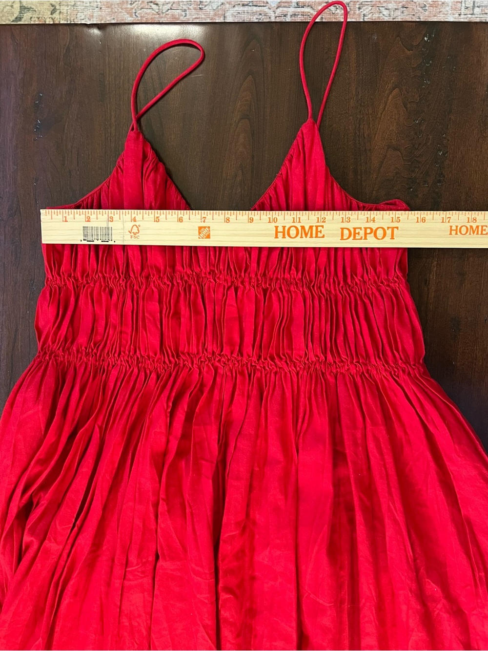 Madewell Red Spaghetti Strap Maxi Dress - Picture 4 of 8